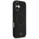 Mercedes iPhone 17 Case Plain Smooth Leather MagSafe, Black