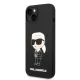 Karl Lagerfeld Silicone Ikonik Case for iPhone 14 Plus / 15 Plus - Black