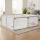 ECOTOYS vaikiškas maniežas 160x200 cm su krepšiu, pilkas