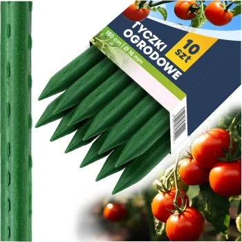 Plonos PL-940 augalų atramos 180 cm, žalios, 10 vnt.