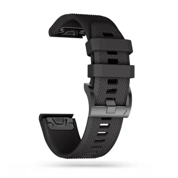Tech-Protect Smooth dirželis Garmin Fenix 5 / 6 / 6 Pro / 7, juodas