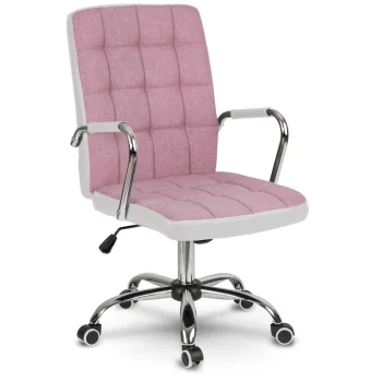 Sofotel Benton Fabric Office Chair, Pink/White