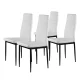 ModernHome modernios valgomojo kėdės, 4 vnt., baltos