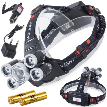 Bailong 5000T-T6 LED CREE XM-L T6 Headlamp with 4x XP-E
