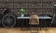 Dekoratyvinė sienų plokštė BLACK WALL 500 x 1000 mm