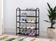 Modernhome metalinė batų lentyna XJ53K, 5 lentynos, juoda