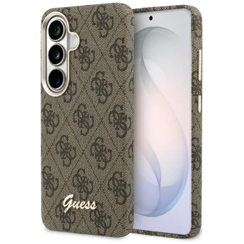 Guess 4G Script MagSafe Case for Samsung Galaxy S26, Brown