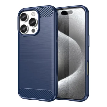 Carbon Case for iPhone 16 Pro, Blue
