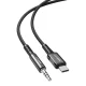 Acefast garso laidas USB Type-C į 3.5mm mini jack AUX 1.2m C1-08, juodas