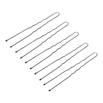 Plaukų smeigtukai E-65 7 cm, 300 vnt., juodi