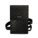 Karl Lagerfeld Monogram Plate rankinė telefonui KLWBSAMSMK, juoda