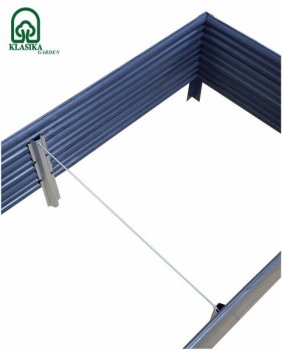 Pakelta lysvė Klasika Woodlook, 150x75x30 cm, pilka