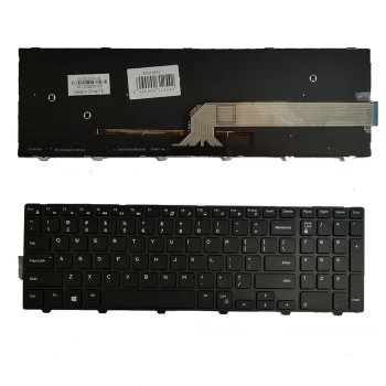 Dell Inspiron 5558 / 3558 / 5758 Keyboard with Backlight (US), Black