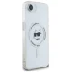Karl Lagerfeld IML Metal Choupette Head MagSafe dėklas telefonui iPhone 16e, baltas