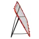 Futbolo treniruočių atmušėjas vaikams 125x125 cm, raudonas / juodas
