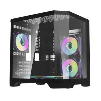Kompiuterio korpusas Darkflash FT350 su 5 aRGB ventiliatoriais, juodas