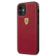 \"Ferrari On Track Perforated\" dėklas \"iPhone 12 mini\", raudonas
