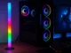 Stalinis ir pastatomas LED RGB šviestuvas 40 cm, juodas