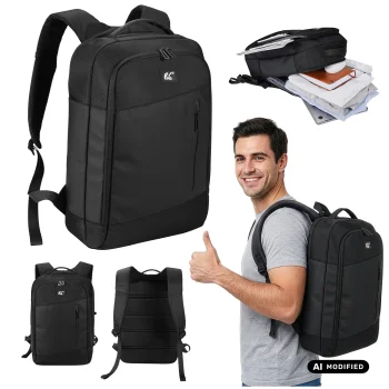 Nešiojamojo kompiuterio kuprinė NanoRS RS204 B 15.6", juoda