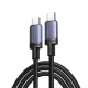 Ugreen USB-C į USB-C laidas 100W 5A PD 3m, juodas