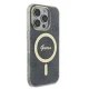Guess dėklas iPhone 16 Pro telefonui IML 4G MagSafe, juodas