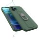 Silikoninis dėklas su žiedu ir stovu Samsung Galaxy A33 5G telefonui raudonas