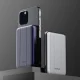 Išorinė baterija Choetech B655 5000mAh su belaidžiu įkrovimu 10W, sidabrinė