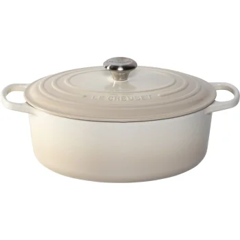 Ketaus troškintuvas Le Creuset Signature Oval 31 cm 6.3 l Meringue