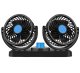 Dual Car Fan USB, Black