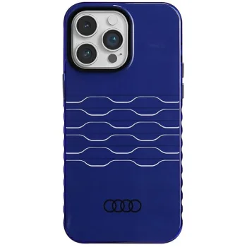 Audi dėklas iPhone 14 Pro Max telefonui IML MagSafe, mėlynas
