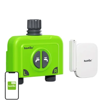 Rainpoint HTV245FRF+HWG023WBRF 2-Zone Irrigation Controller with WiFi Gateway
