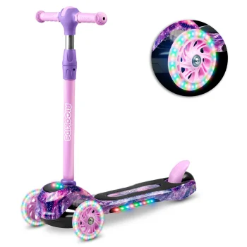 Ricokids Piko trijų ratų balansinis paspirtukas vaikams, rožinis/violetinis