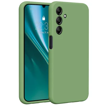 Etteri Silicone Case for Samsung Galaxy A25 5G Light Green
