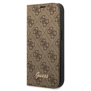 Guess atverčiamasis dėklas iPhone 14 Pro Max telefonui, rudas
