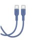 Puro ICON USB-C į USB-C laidas 1.5m, mėlynas
