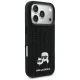 Karl Lagerfeld Rhinestones Karl&Choupette Pin dėklas iPhone 17 Pro, Juodas