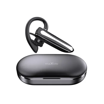 Maxlife MXBH-01 belaidė laisvų rankų įranga su įkrovimo dėklu, Bluetooth 5.3, juoda