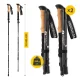 4Fizjo ACTIVE Mountain Goat Trekking Poles, Black