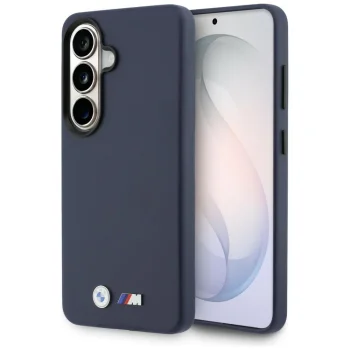 BMW M Metal Logo MagSafe Case for Samsung Galaxy S26 - Navy Blue