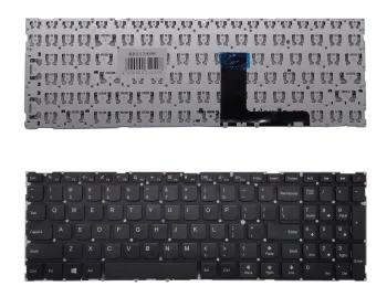 Klaviatūra Lenovo 110-15IBR, V110, V310 kompiuteriams (US išdėstymas), juoda
