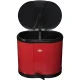 Rūšiavimo šiukšliadėžė Wesco Eco-Double Bin, 2x 15 l, su pedalu, raudona