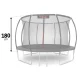 Neo-Sport vidinis apsauginis tinklas 374 cm (12 ft) batutui