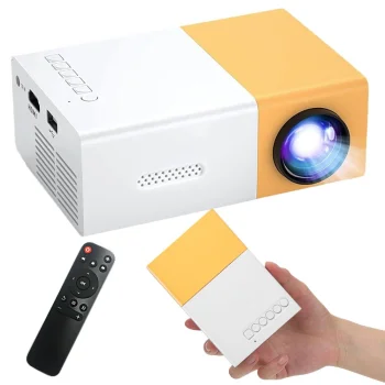 Nešiojamas LED projektorius YG300 (2025 m. versija) Full HD, USB, HDMI