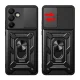 Slide Camera Armor dėklas skirtas Samsung Galaxy A56 5G, juodas