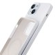 3mk Hardy Silicone MagCase dėklas, skirtas iPhone 15, baltas / sidabrinis