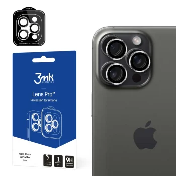 "3MK Lens Protection Pro" kameros apsauginis stiklas "iPhone 15 Pro Max"