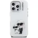 Karl Lagerfeld IML Aquarelle Karl & Choupette & Logo dėklas iPhone 16 Pro Max, baltas