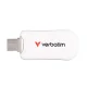 USB atmintinė Verbatim Plectra 256 GB USB-C, balta (30230)