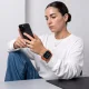 Tech-Protect Nylon Sport dirželis Apple Watch 44 / 45 / 46 / 49 mm, oranžinis