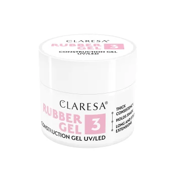 Claresa Rubber Builder Gel for Nails, Shade 3, 12g